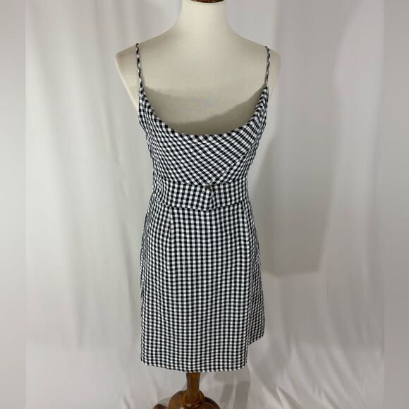 NWT LOFT Black and White Gingham Sundress - Picture 1 of 6